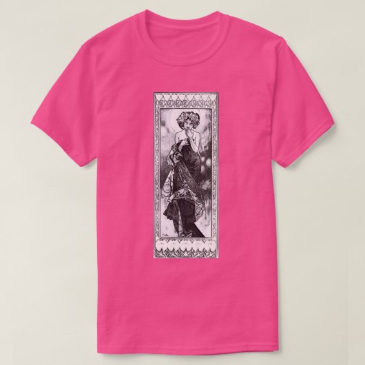 Alphonse Mucha La Lune T-shirt (Design voorkant)