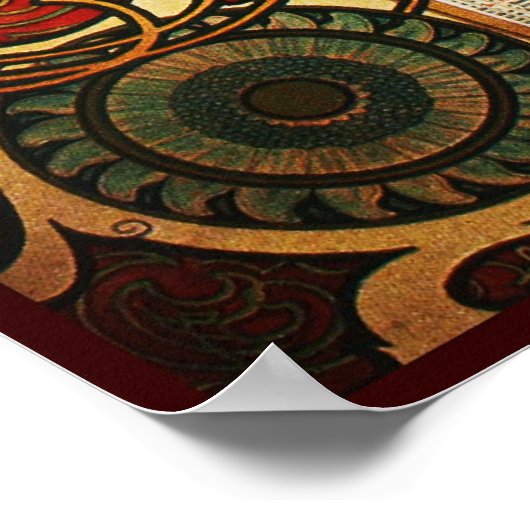 Alphonse Mucha La Plume Poster (Hoek)