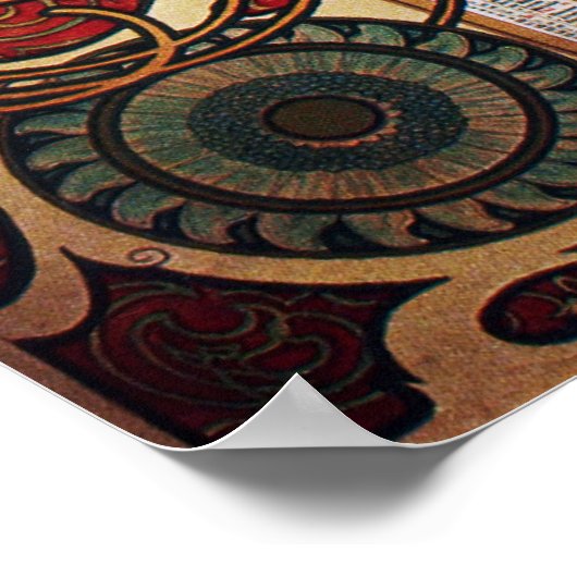 Alphonse Mucha. La Plume/Zodiac, 1896. Poster (Hoek)