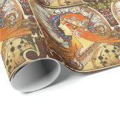 Alphonse Mucha La Plume Zodiac Art Cadeaupapier (Rol Hoek)