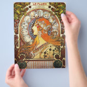 Alphonse Mucha La Plume Zodiac Art Flyer (Hand)