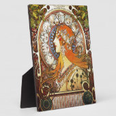 Alphonse Mucha La Plume Zodiac Art Fotoplaat (Zijkant)