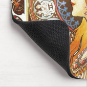 Alphonse Mucha La Plume Zodiac Art  Muismat (Hoek)