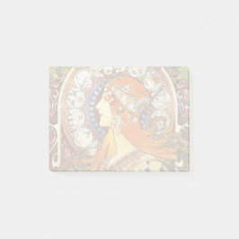 Alphonse Mucha La Plume Zodiac Art  Post-it® Notes