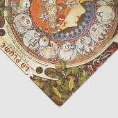 Alphonse Mucha La Plume Zodiac Art  Tissuepapier (Detail)