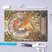 Alphonse Mucha La Plume Zodiac Art  Tissuepapier (Craft)