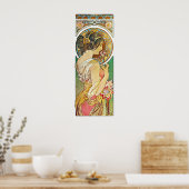 Alphonse Mucha. La Primevere/Polyanthus, 1899 Poster (Keuken)