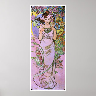Alphonse Mucha. La Roos/Roos, 1897 Poster
