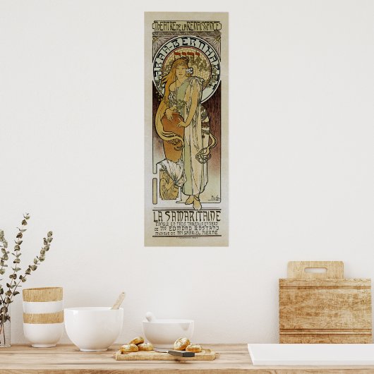 Alphonse Mucha ~ La Samaritaine Poster (Keuken)