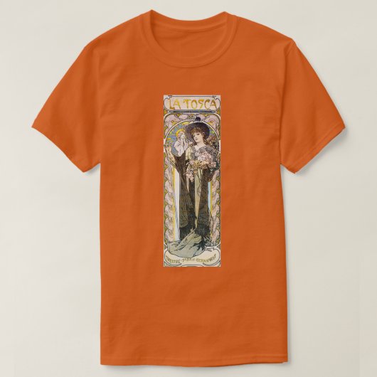 Alphonse Mucha La Tosca 2 T-shirt (Design voorkant)