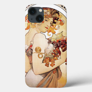 Alphonse Mucha Lady met fruit Case-Mate iPhone Case
