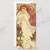 Alphonse Mucha Lady van de Camelias Kaart (Voorkant / Achterkant)