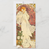 Alphonse Mucha Lady van de Camelias Kaart (Voorkant)