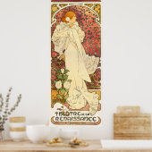 Alphonse Mucha Lady van het Poster van Camelias (Keuken)