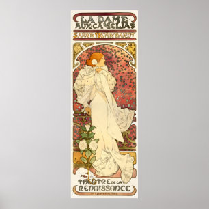 Alphonse Mucha Lady van het Poster van Camelias