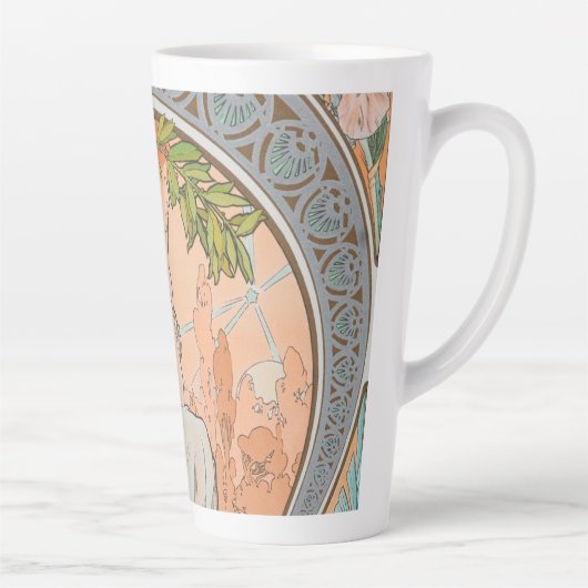 Alphonse Mucha Latte Mok (Rechts)
