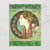 Alphonse Mucha Laurel Briefkaart (Voorkant)