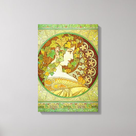Alphonse Mucha Laurel Canvas Poster (Voorkant)