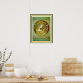 Alphonse Mucha Laurel Leaves 16 x 20 Poster (Keuken)