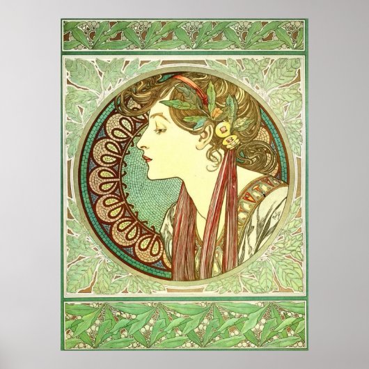 Alphonse Mucha Laurel Nouveau GalleryHD Poster (Voorkant)