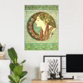 Alphonse Mucha Laurel Nouveau GalleryHD Poster (Thuiskantoor)
