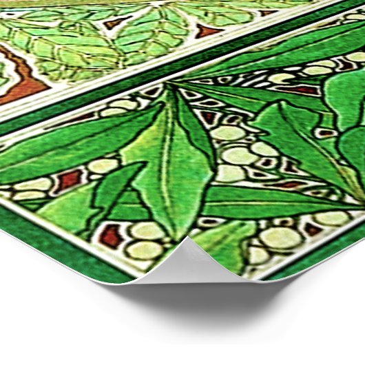 Alphonse Mucha Laurel Poster (Hoek)