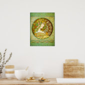 Alphonse Mucha Laurel Poster (Keuken)