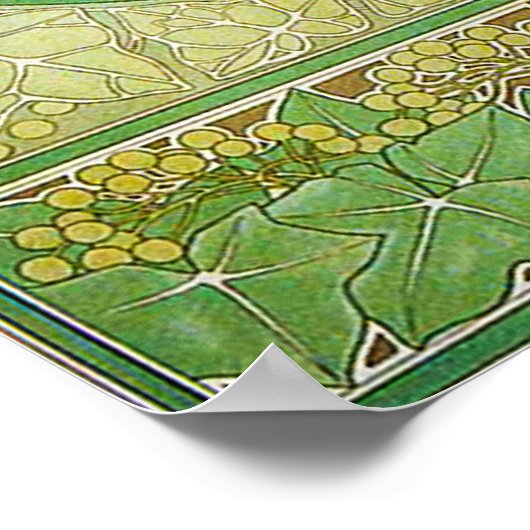 Alphonse Mucha Laurel Poster (Hoek)