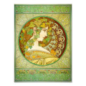 Alphonse Mucha Laurel Print Foto Afdruk (Voorkant)