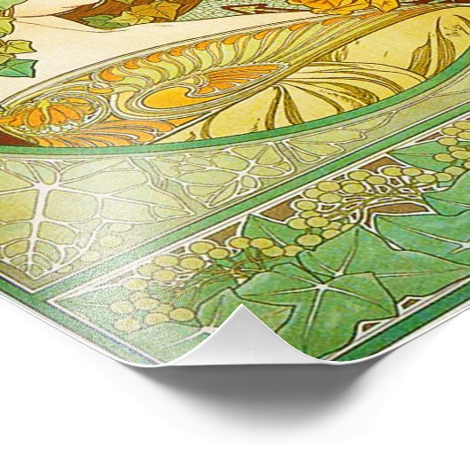 Alphonse Mucha Laurel Print Foto Afdruk (Hoek)