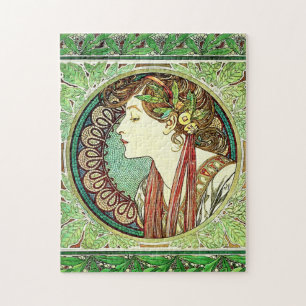 Alphonse Mucha Laurel Puzzle Legpuzzel
