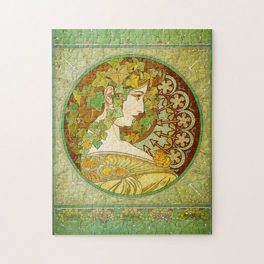 Alphonse Mucha Laurel Puzzle Legpuzzel (Verticaal)
