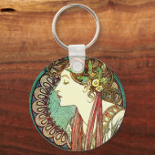 Alphonse Mucha Laurel Sleutelhanger (Voorkant)