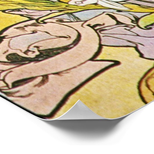 Alphonse Mucha. Le Lys/Lily, 1897 Poster (Hoek)