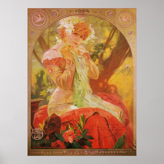 Alphonse Mucha LeFevre Utile Poster (Voorkant)