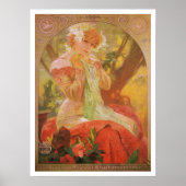 Alphonse Mucha. Lefevre-Utile, Sarah Bernhardt Poster (Voorkant)