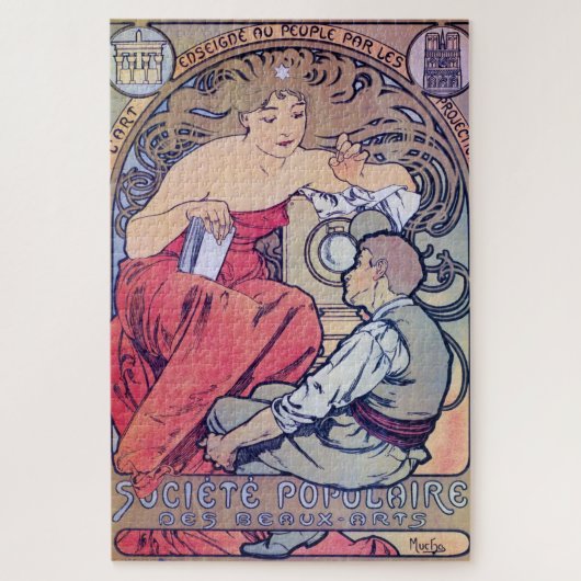 Alphonse Mucha Legpuzzel (Verticaal)