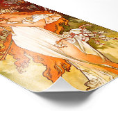 Alphonse Mucha Lente Foto Afdruk (Hoek)