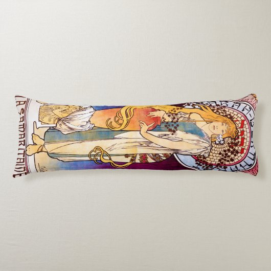 Alphonse Mucha Lichaamskussen (Voorkant)