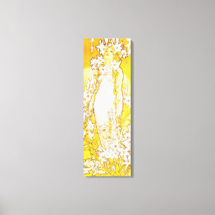 Alphonse Mucha Lily Canvas Poster