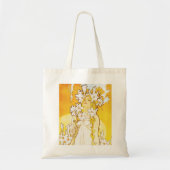 Alphonse Mucha Lily Canvas tas (Voorkant)