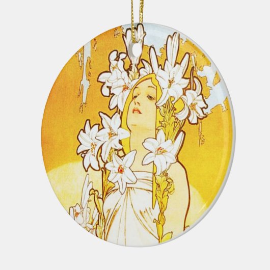 Alphonse Mucha Lily Ornament (Links)