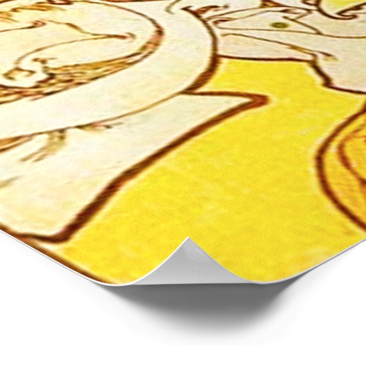 Alphonse Mucha Lily Poster (Hoek)