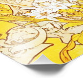 Alphonse Mucha Lily Print Foto Afdruk (Hoek)