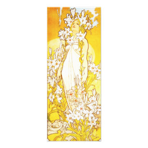 Alphonse Mucha Lily Print Foto Afdruk