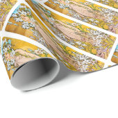 Alphonse Mucha - Lily - White Border Cadeaupapier (Rol Hoek)