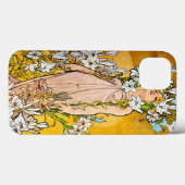 Alphonse Mucha - Lily - White Border Case-Mate iPhone Case (Achterkant (horizontaal))