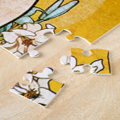 Alphonse Mucha - Lily - White Border Legpuzzel (Zijkant)