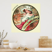 Alphonse Mucha maand november Poster (Keuken)