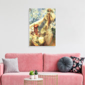 Alphonse Mucha Madonna van de Lelies Canvas Afdruk (Insitu (Woonkamer))
